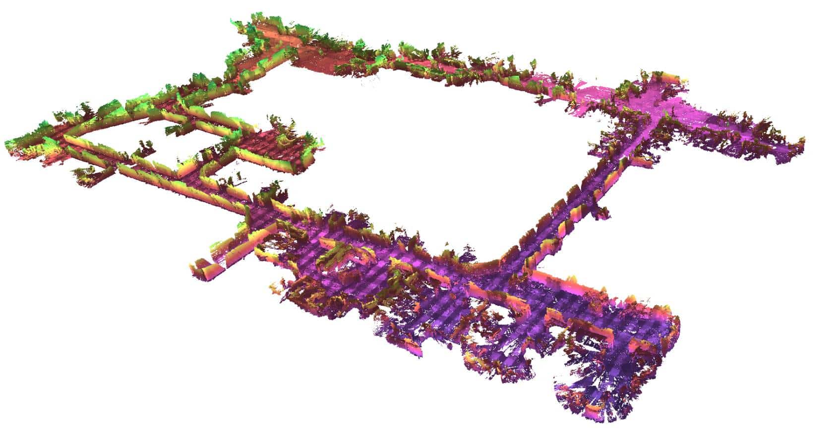 Map of an autonomous mission for Spot through an API